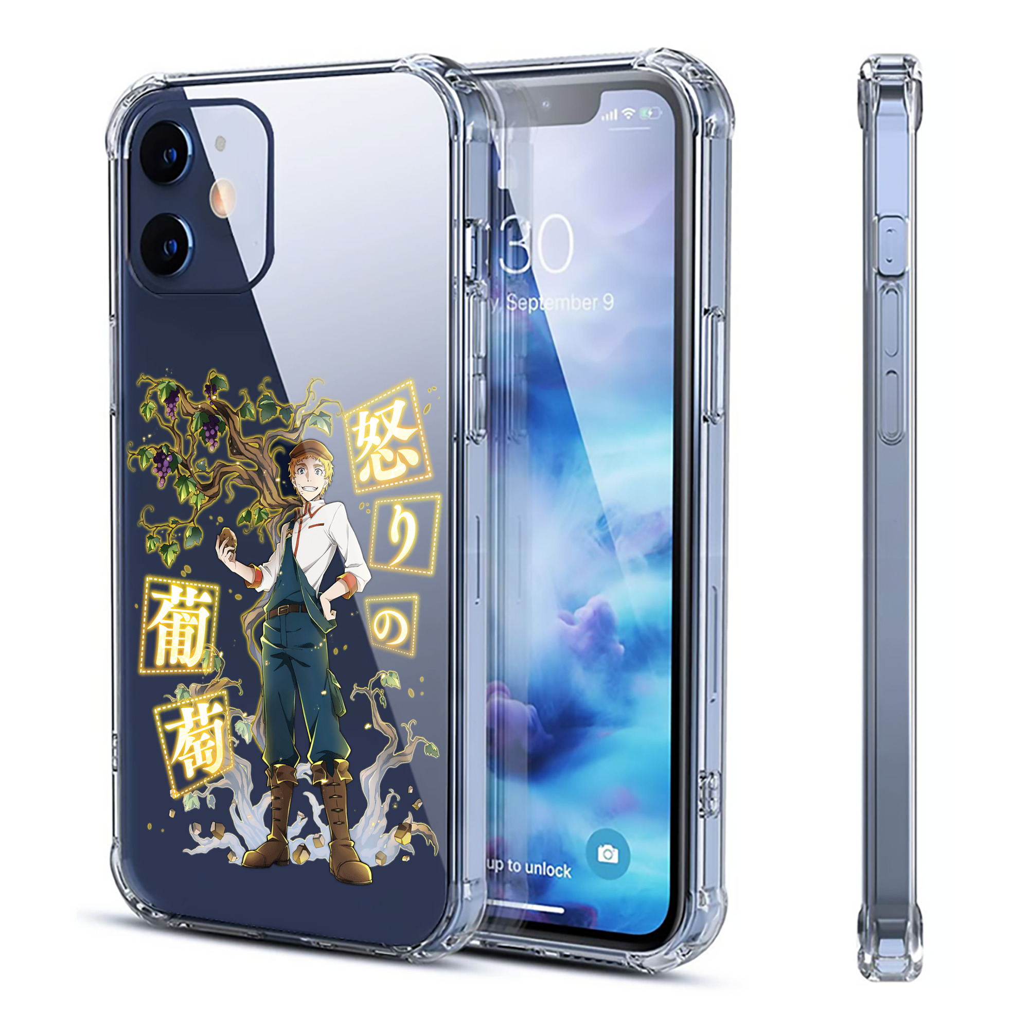（画像用） 文豪ストレイドッグス Bungo Stray Dogs 【iPhone 12シリーズ対応】透明スマホケース（クリアソフトケース）